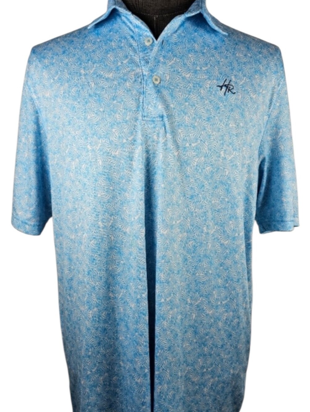 Greg Norman Collection Men's Aqua Golf Polo Size L